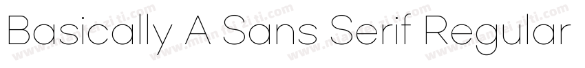 Basically A Sans Serif Regular字体转换